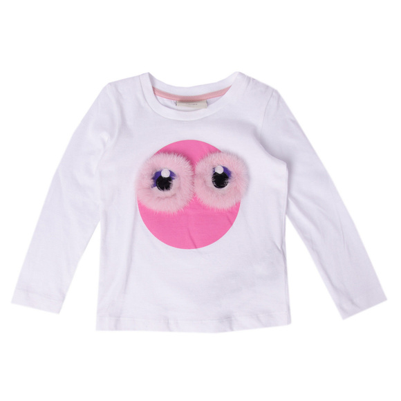 Fendi Other - Fendi Girls 'Monster' Mini-Me T-shirt Detach Mink